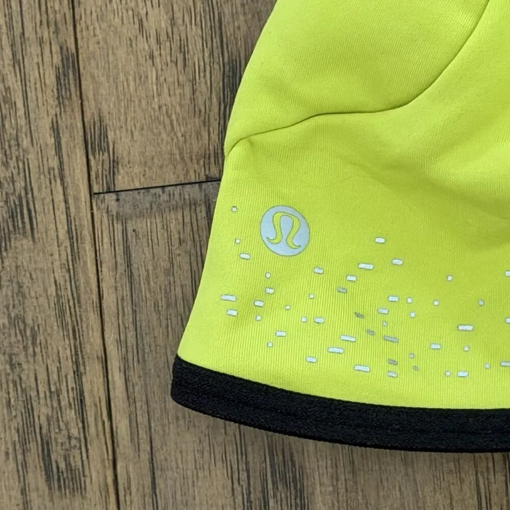 Lululemon Cold Terrain Running Beanie Hat Green Reflective New With Tag